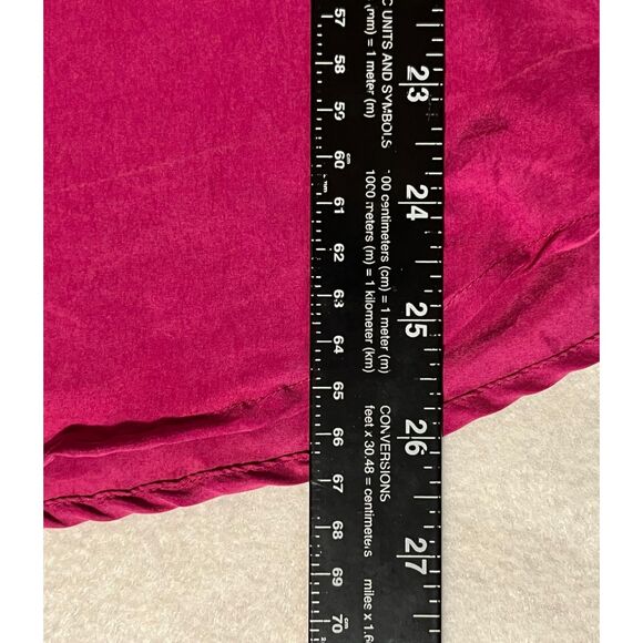 VTG 2567 Y2K 100% Silk Plum Button Up Blouse Womens Structured Fall Layering 4 - Picture 6 of 6